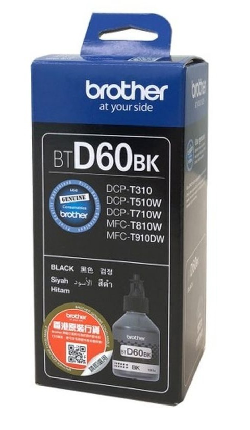 Картридж струйный Brother BTD60BK черный (6500стр.) (108мл) для Brother DCP-T310/T510W/T710W  #1