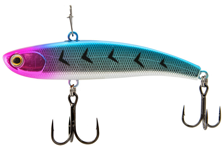 Ратлин для зимней рыбалки / Виб Ecopro Nemo Slim 80 мм 22 гр 047-Psychedelic Shad  #1