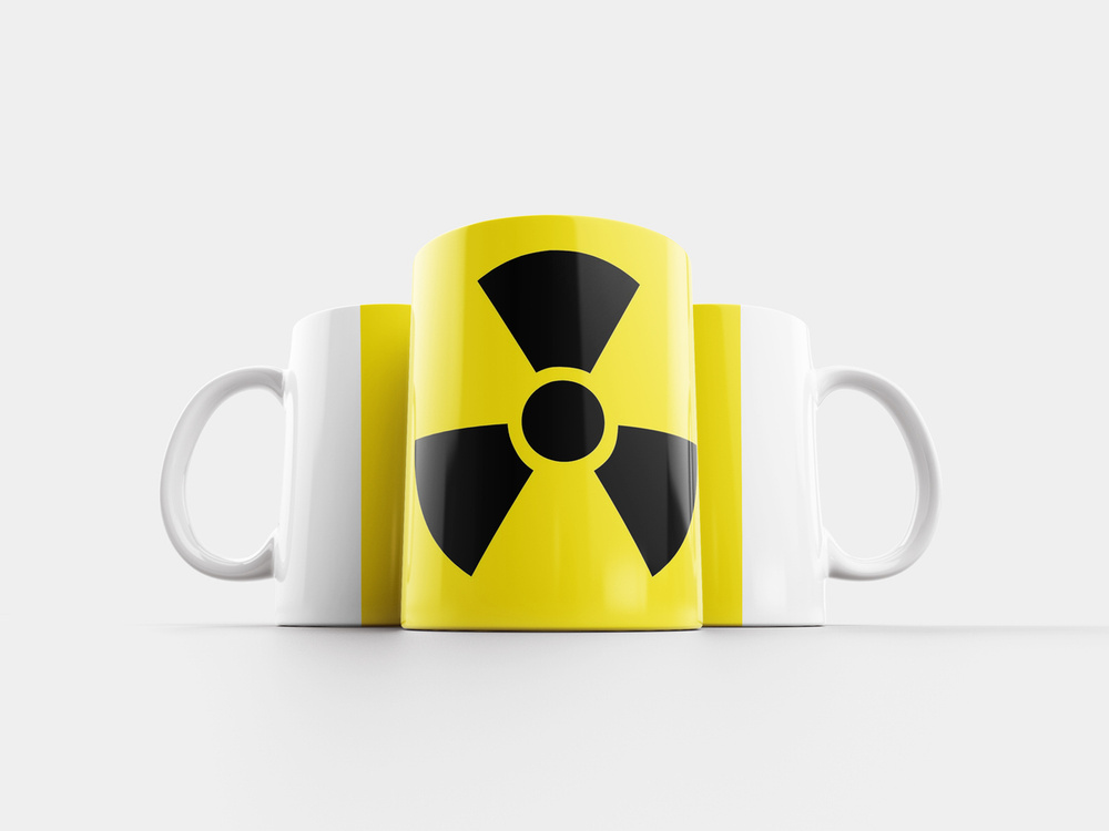 Printstar Кружка "Радиация, радиоактивный, опасный", 320 мл #1