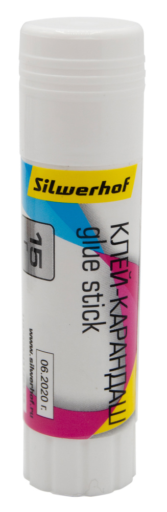 Клей-карандаш 15 грамм PVP основа (ПВП) Silwerhof #1