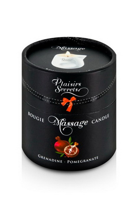 MASSAGE CANDLE POMEGRANATE 80ML Свеча с массажным маслом Спелый гранат 80 мл  #1