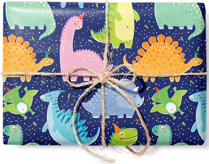 Детская упаковочная подарочная бумага Динозавры Красота в Деталях лист 70х100 см  #1
