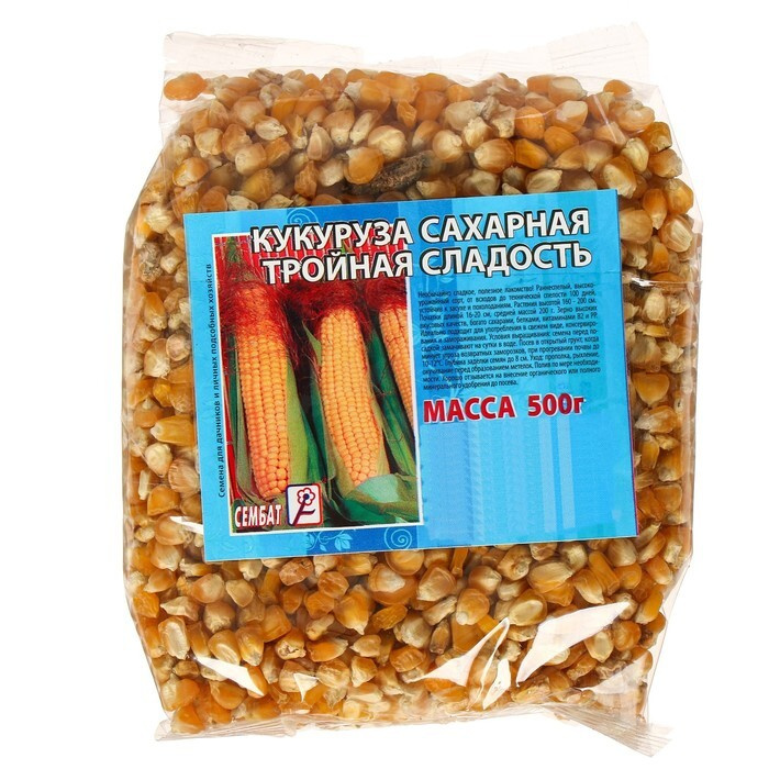 Семена Кукуруза сахарная "Тройная сладость", 500 г #1