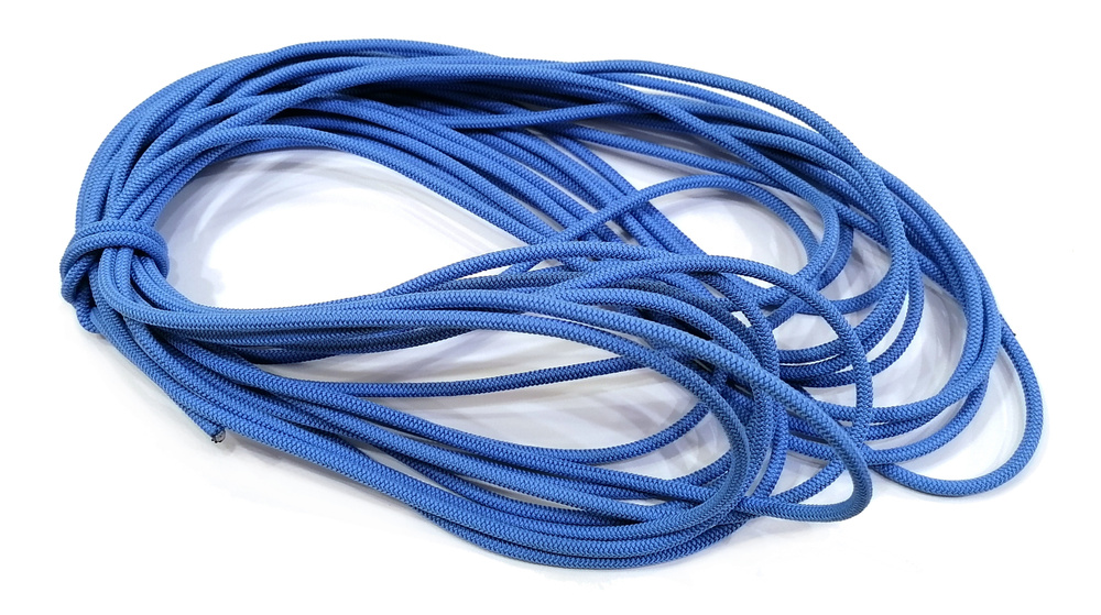 Эластичный шнур 3,5мм, круглое сечение, полиэстер, голубой, 10 метров  #1