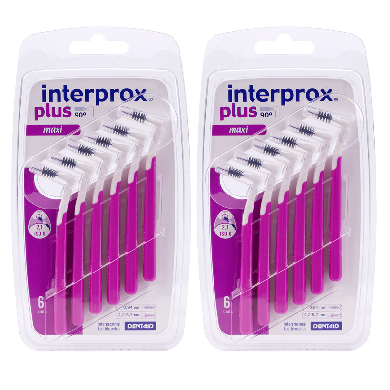 Комплект ершиков для брекетов Interprox Plus Maxi, 6 шт (2,1 мм), 2 упаковки  #1
