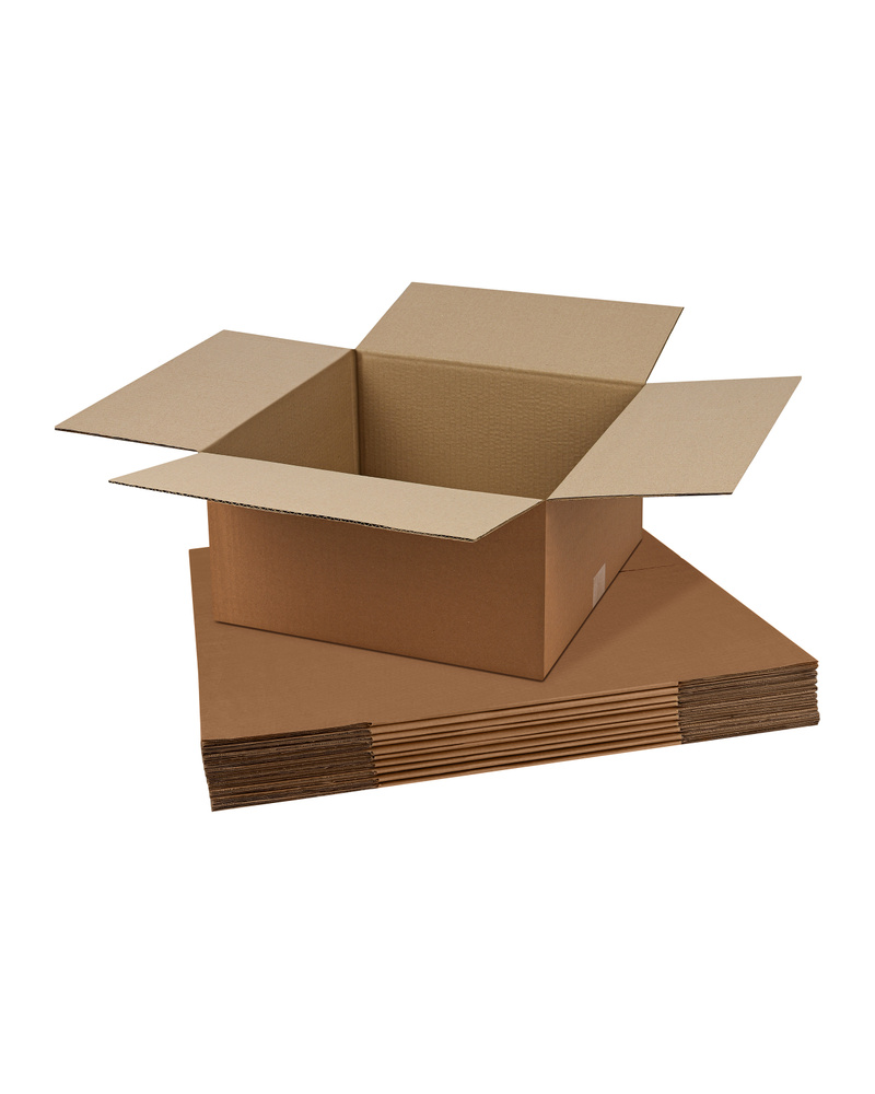 Коробка картонная 40х40х20 см / Коробка для переезда и хранения / Гофрокороб, 10 штук  #1