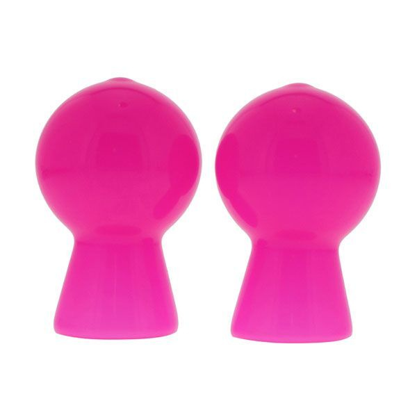 Розовые вакуумные помпы для сосков NIPPLE SUCKER PAIR IN SHINY PINK #1