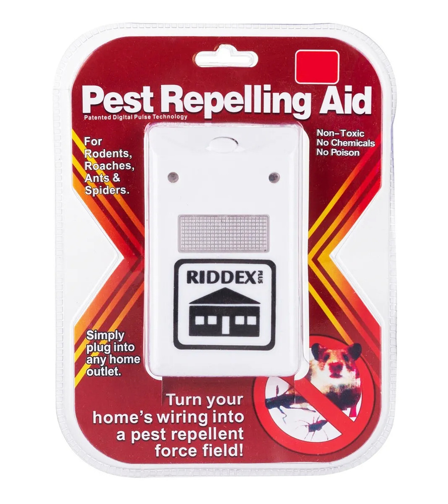 Электромагнитный отпугиватель грызунов и насекомых Riddex Pest Repeller Aid (Белый)  #1