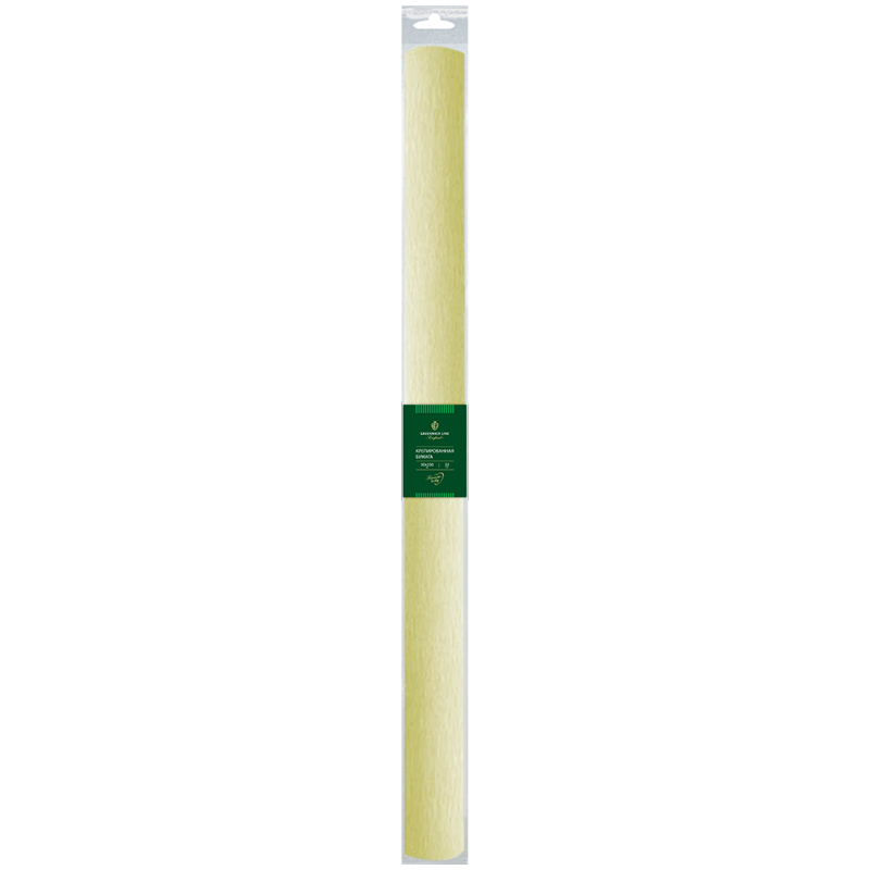Бумага крепированная Greenwich Line, 50*250см, 32г/м2, шампань, в рулоне, пакет с европодвесом  #1