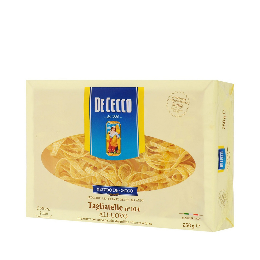 Макаронные изделия De Cecco тальятелле, 250 г #1