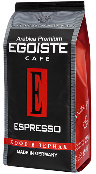 Кофе Egoiste Espresso в зернах, 250г #1
