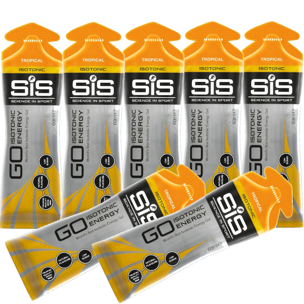 Энергетический гель SCIENCE IN SPORT (SiS) GO Isotonic Energy Gels 7 x 60 мл, Тропик  #1