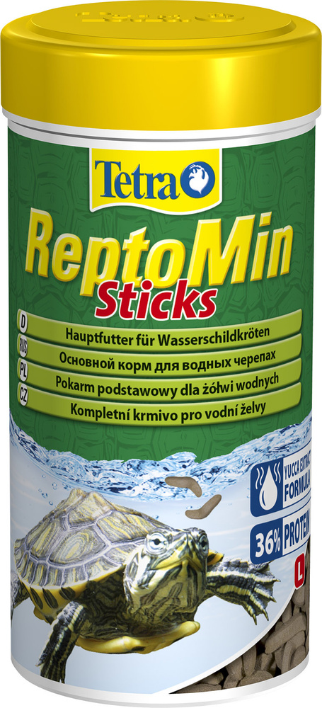 Tetra ReptoMin Sticks 1л/280г- основной высококачественный сбалансированный питательный корм для водных #1