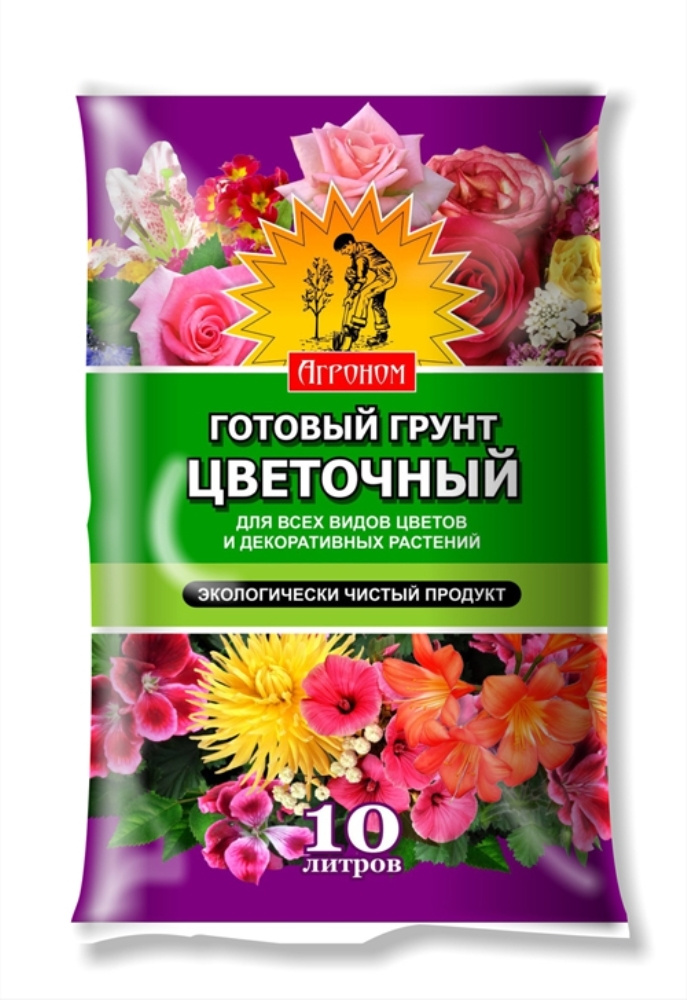 Грунт для цветов 10л 1шт /универсальный/Агроном #1