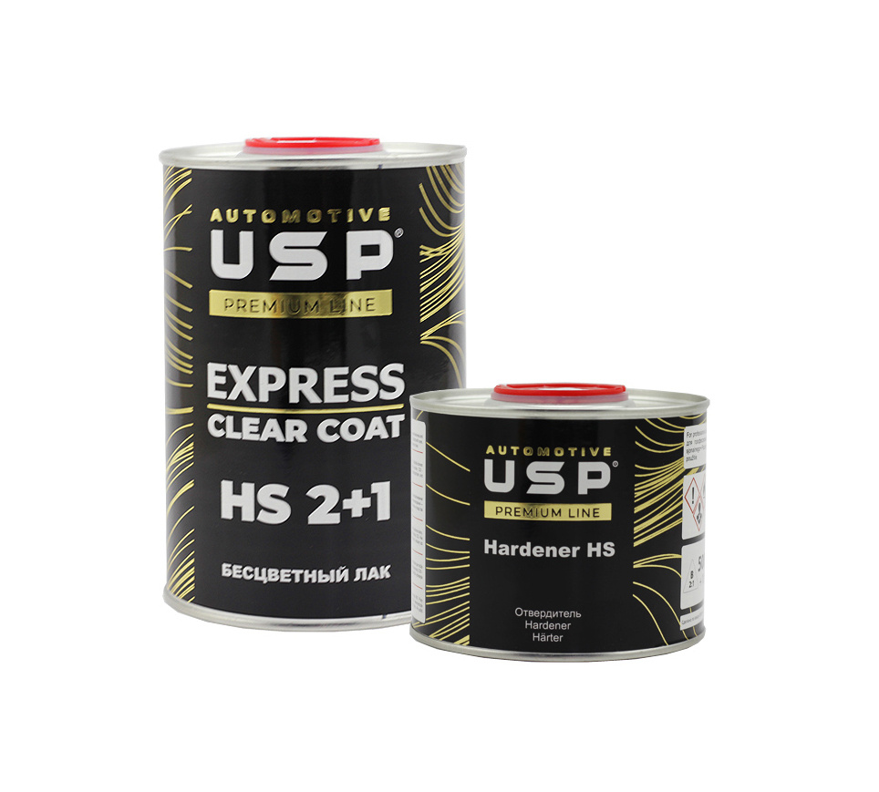 Быстрый автомобильный акриловый лак USP Premium Express HS 2+1 1 л. с отвердителем 0,5 л.  #1