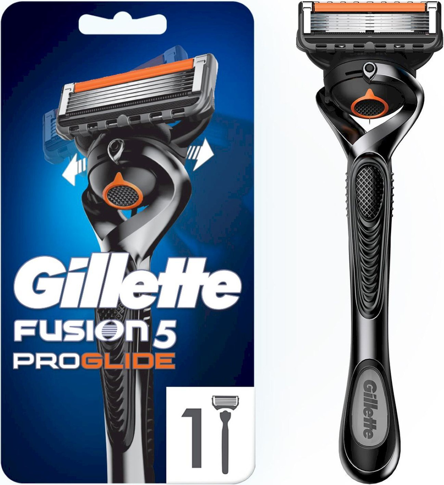 Gillette Fusion ProGlide Мужская Бритва, 1 кассета, с 5 лезвиями с углеродным покрытием, с технологией #1