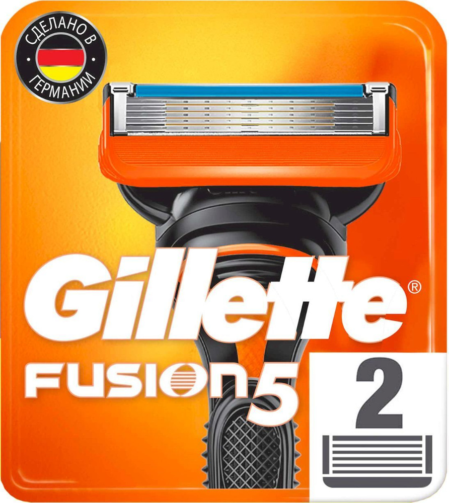 Сменные Кассеты Gillette Fusion5 Для Мужской Бритвы, 2 шт, с 5 лезвиями, c точным триммером для труднодоступных #1