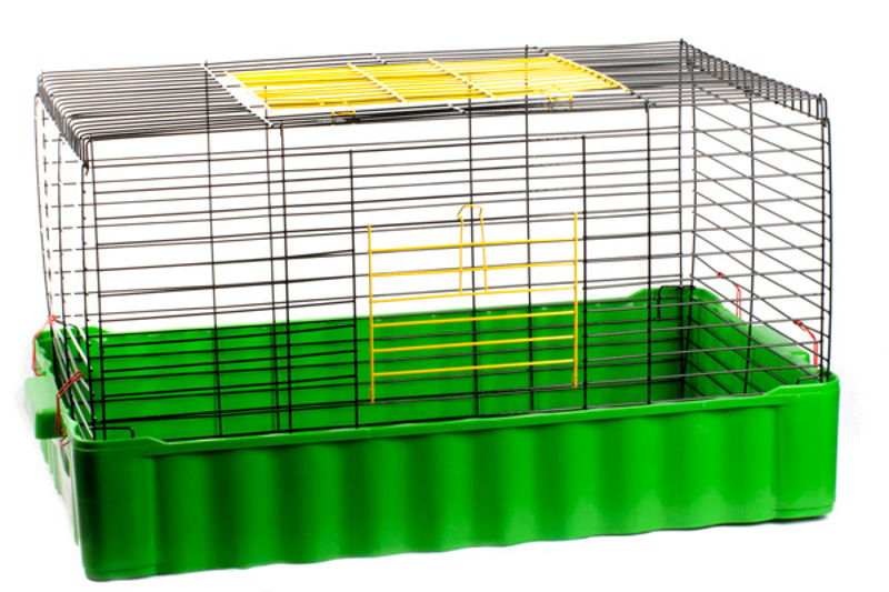 Вака Клетка для кроликов и морских свинок № 4 СКЛАДНАЯ, 79*47*42 см  #1