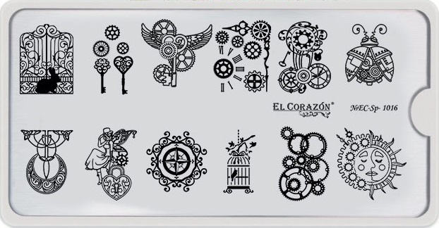 El Corazon Пластина для стемпинга 6х12 см. №EC-SP-1016 #1