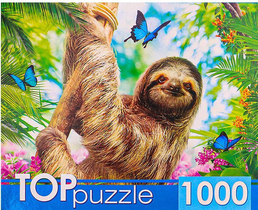 Пазл TOP Puzzle 1000 деталей, элементов: Ленивец на ветке #1