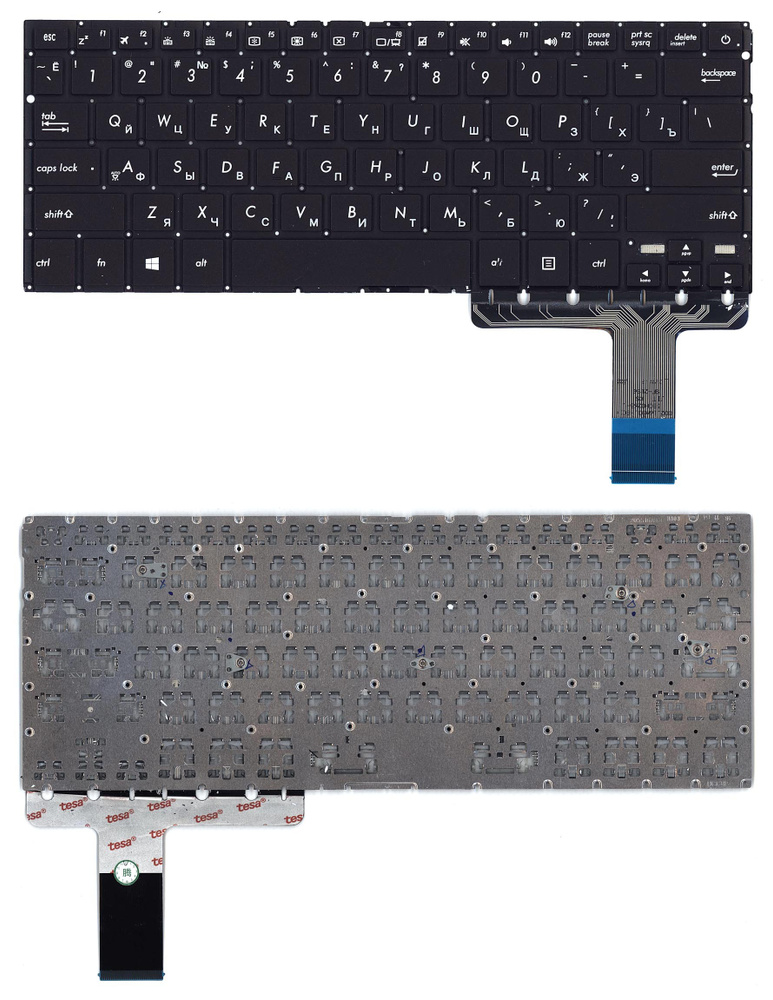 Клавиатура для ноутбука Asus ZenBook UX330CA UX330CAK UX330U UX330UA UX330UAK черная с подсветкой  #1