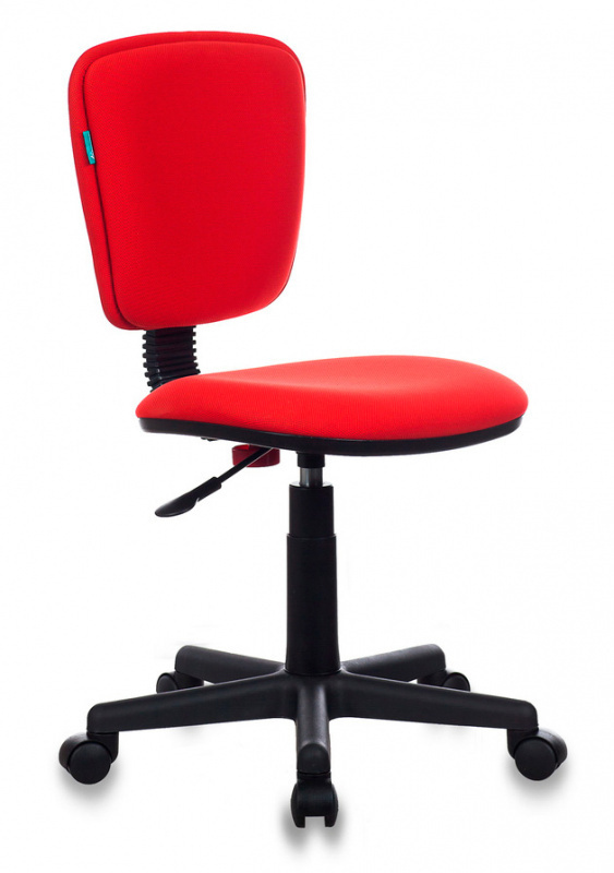 Кресло компьютерное Ch-204NX красный, ткань / Офисное кресло для оператора, персонала, сотрудника, для #1