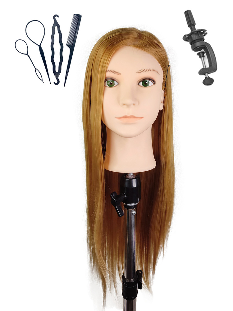 Учебная голова манекен для причесок кукла парикмахерская болванка для детей и парикмахеров  #1