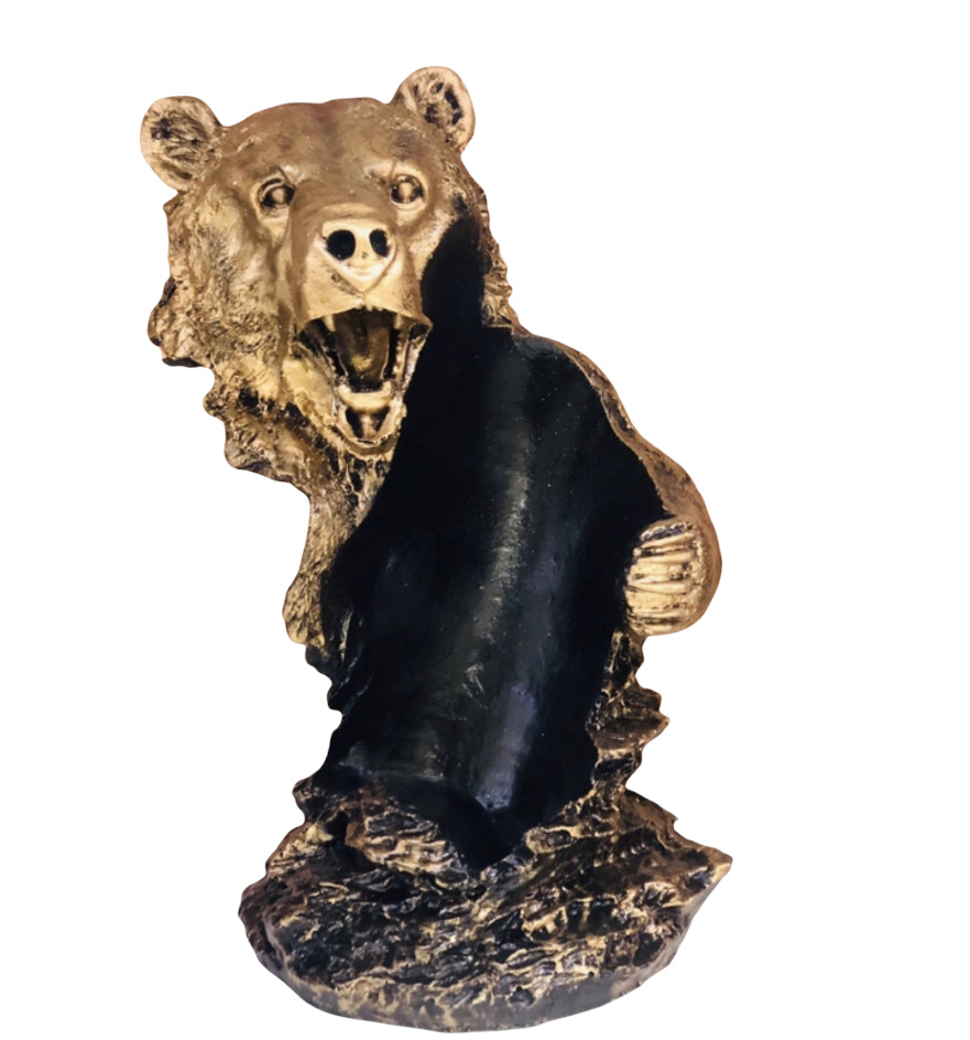 Интерьерный держатель для бутылок Медведь из полистоуна  #1