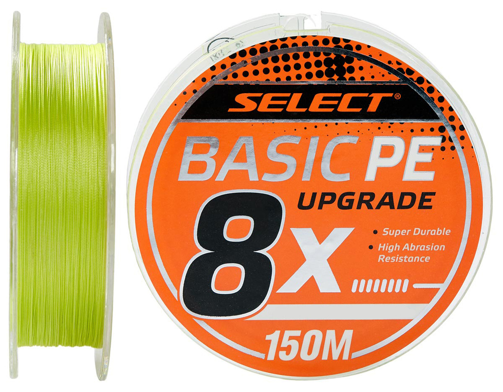 Шнур Select Basic PE 8x 150m (светло-зелёный) #0.6/0.1mm 12LB/5.5kg #1