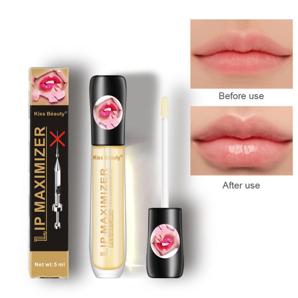 Увлажняющий блеск для увеличения губ Lip Maximizer Collagen Activ от Kiss Beauty /Средство и увлажняющий #1