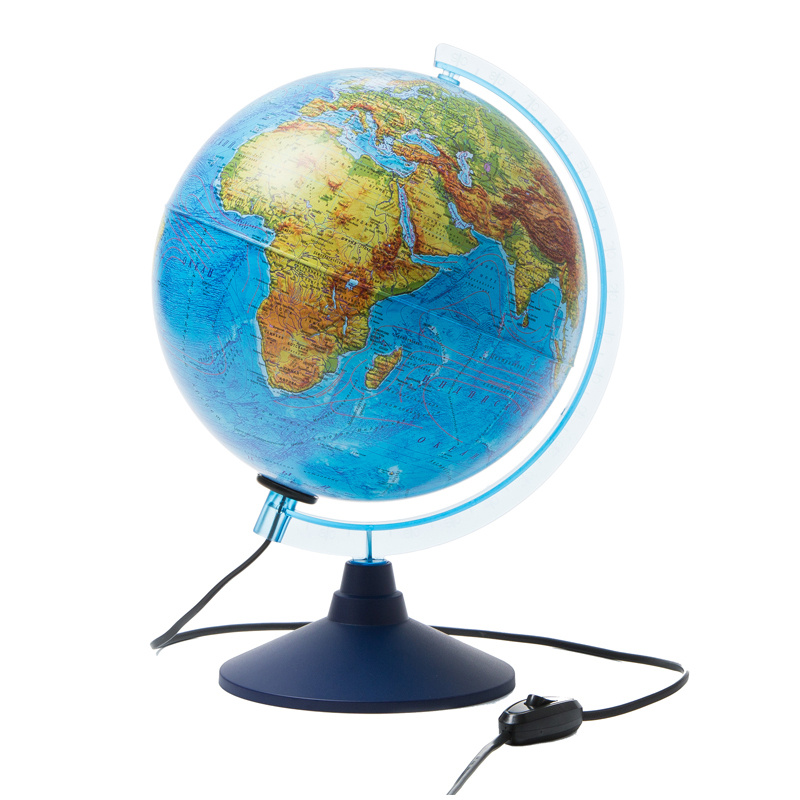 Глобус физико-политический Globen, 25см, интерактивный, с подсветкой на круглой подставке  #1