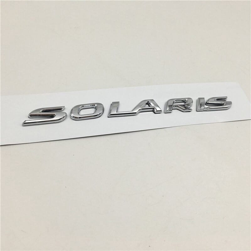 Надпись эмблема табличка наклейка крышки багажника Hyundai Solaris, Хендай Солярис, седан, хэтчбэк  #1
