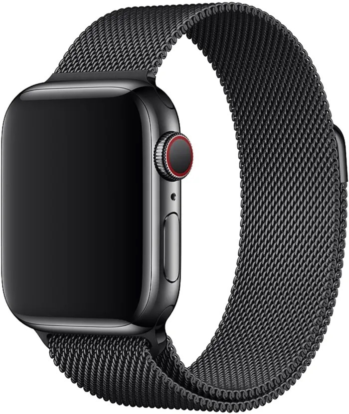 Металлический ремешок для умных смарт часов Apple Watch миланская петля 42-44-45 мм / series 1-6 и SE #1