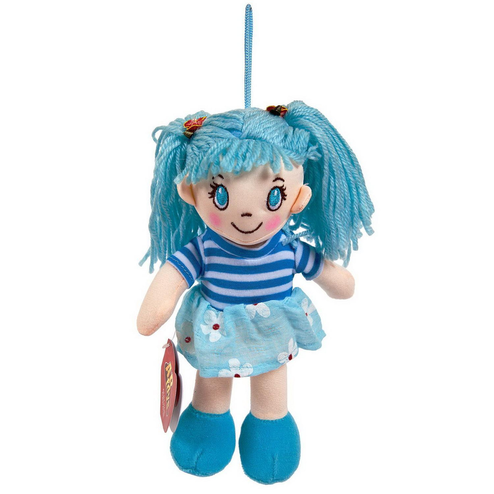 Кукла ABtoys Мягкое сердце, мягконабивная в голубом платье, 20 см  #1