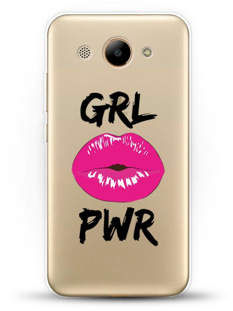 Силиконовый чехол Grl Pwr на Huawei Y3 2018  #1