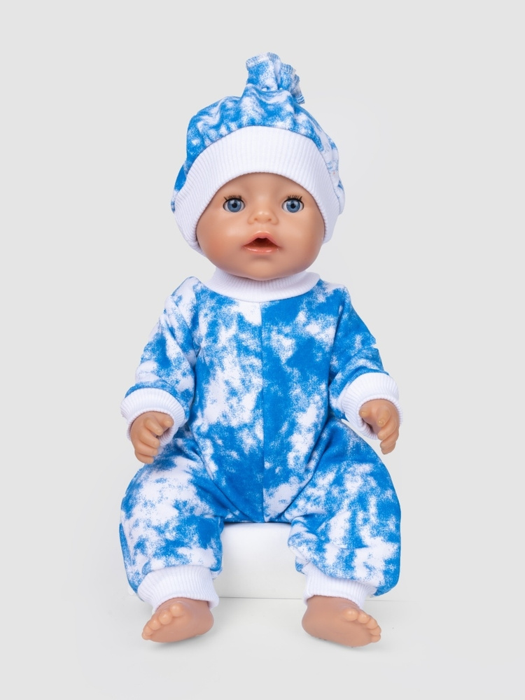 Одежда для куклы Беби Бон (Baby Born) 43см , Rich Line Home Decor, Х-998_Голубой  #1