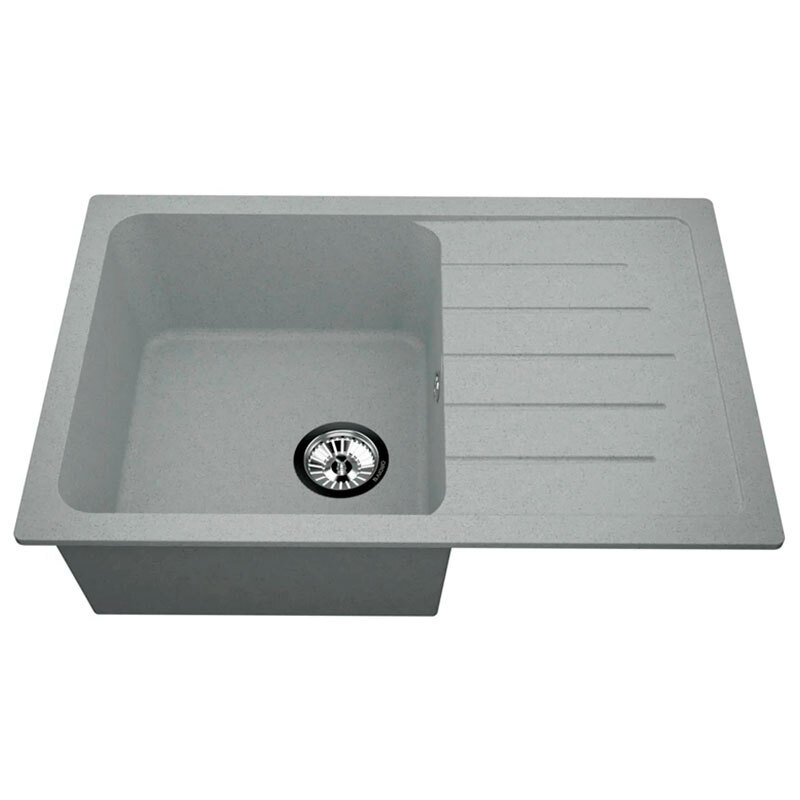 Мойка для кухни каменная VIGRO VG404 серый (750*495*200) #1