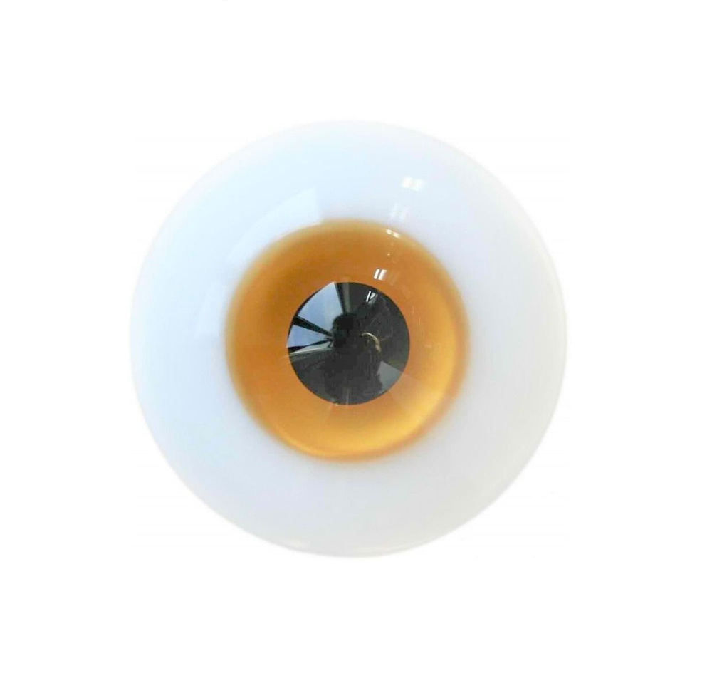 Dollmore - Glass Eye 16 mm (Глаза стеклянные желтые 16 мм для кукол Доллмор)  #1