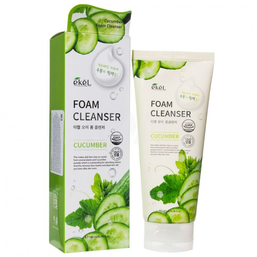 EKEL Foam Cleanser Cucumber Пенка для умывания с экстрактом огурца #1