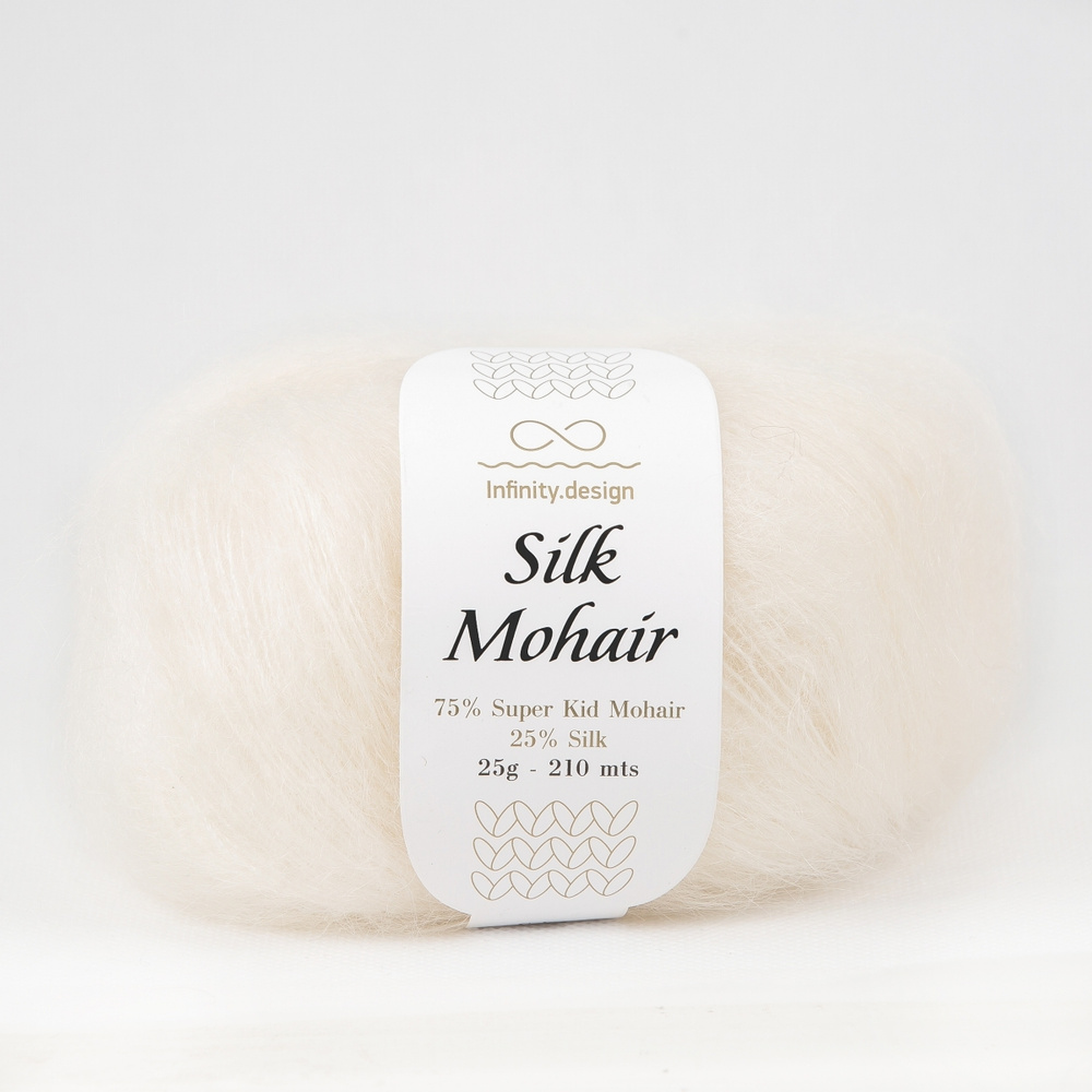 Пряжа для вязания Infinity Design Silk Mohair (1012 Nature) 6 мотков #1