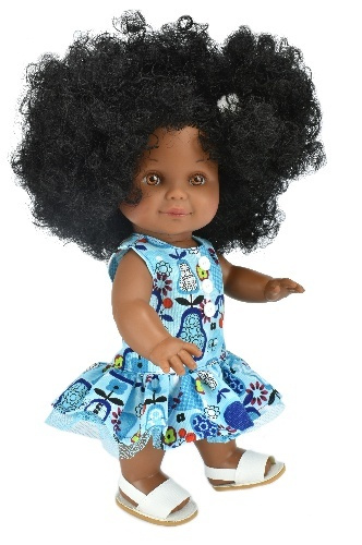 Кукла Lamagik "Бетти" темнокожая, в голубом платье, 30 см, арт. 31118  #1