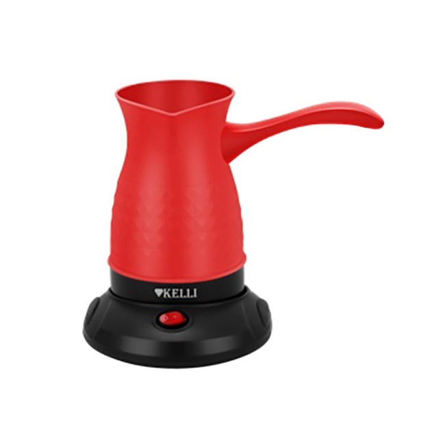 Электрическая турка KL-1394 Красный 800Вт на 4 чашки объем 600мл  #1