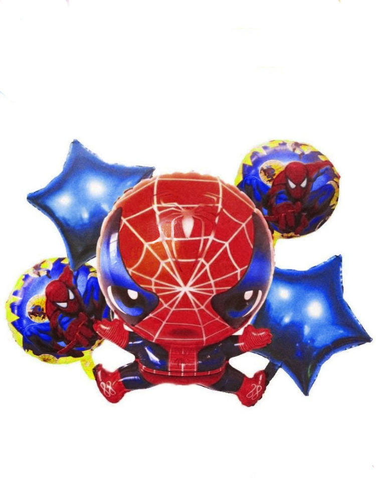 Набор воздушных шаров "Человек паук" - 5 штук #1