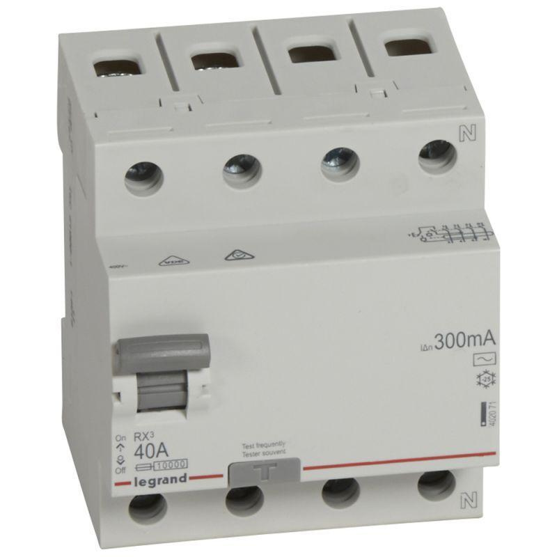 Выключатель дифференциального тока (УЗО) 4п 40А 300мА тип AC RX3 Leg 402071  #1