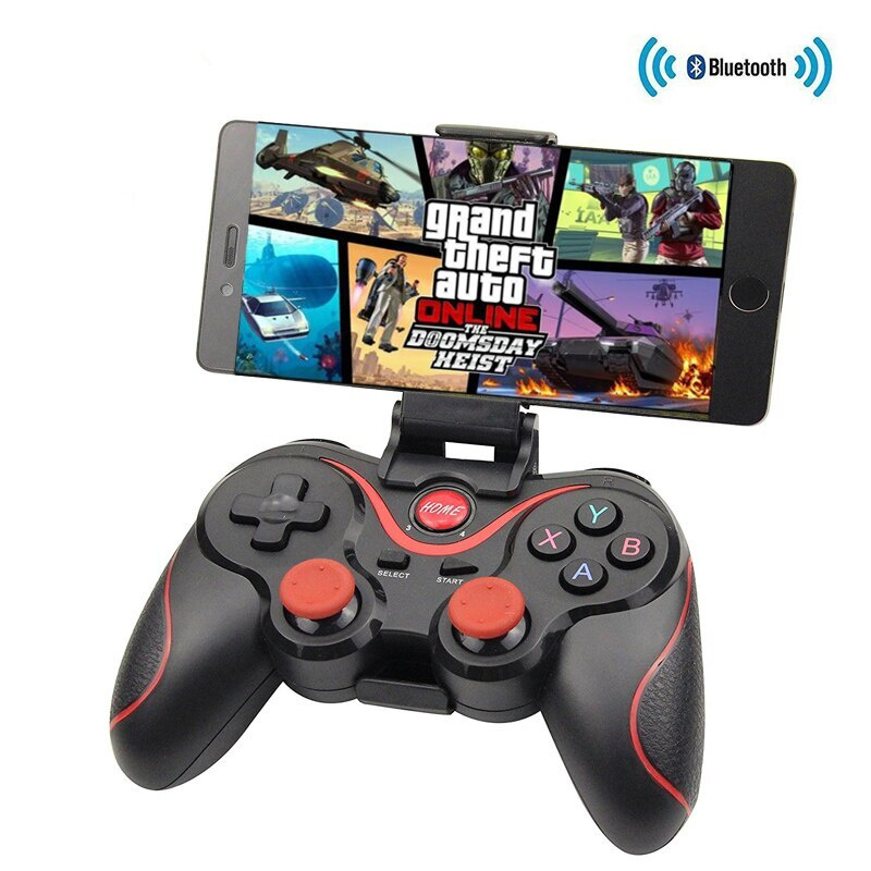 Геймпад для смартфона Gamepad Х3 Wireless Controlle, черный, красный  #1