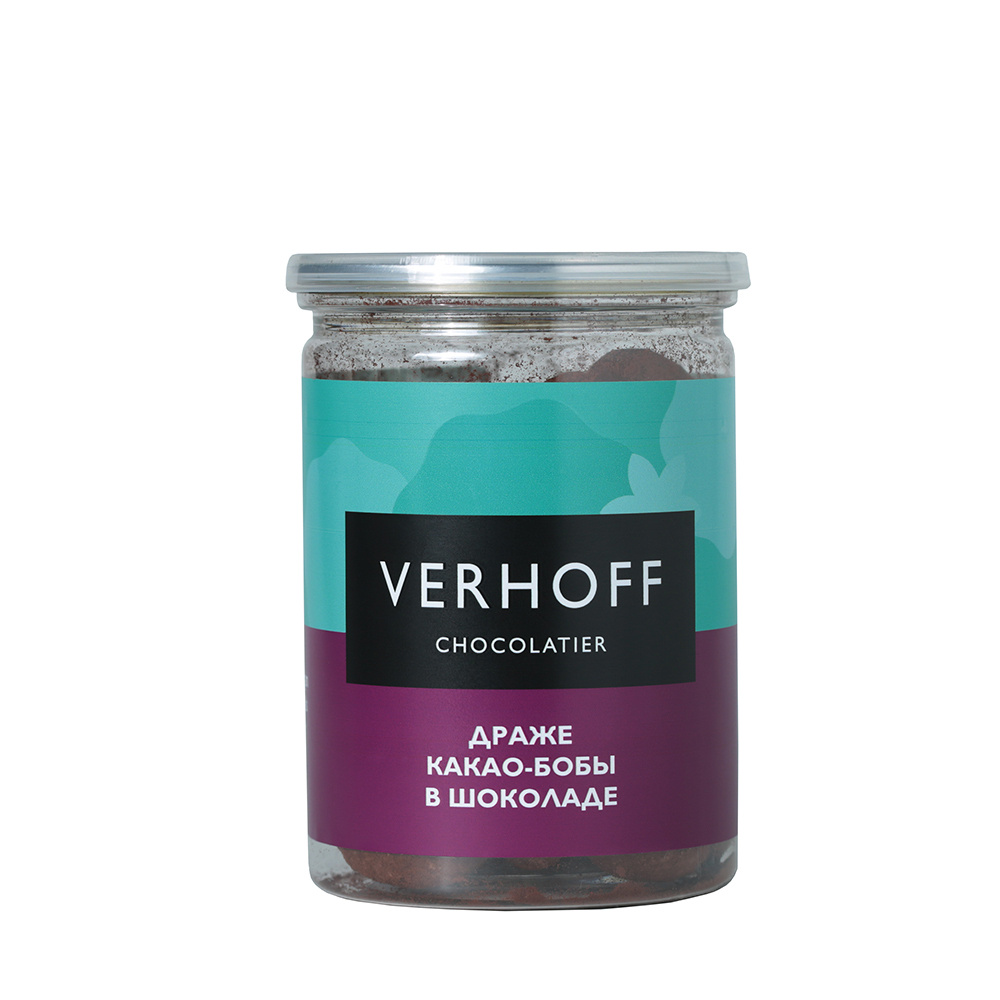 Драже VERHOFF какао-бобы в шоколаде, 130г #1