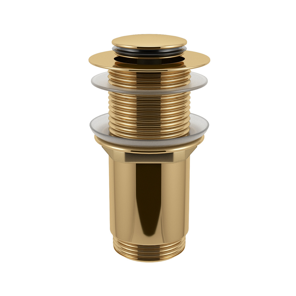 Донный клапан для раковины без перелива Wellsee Drainage System 182136000, латунь, цвет золото  #1