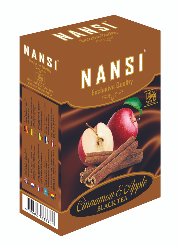 NANSI /  Чёрный чай " НАНСИ "  яблока с корицей 100 грамм #1