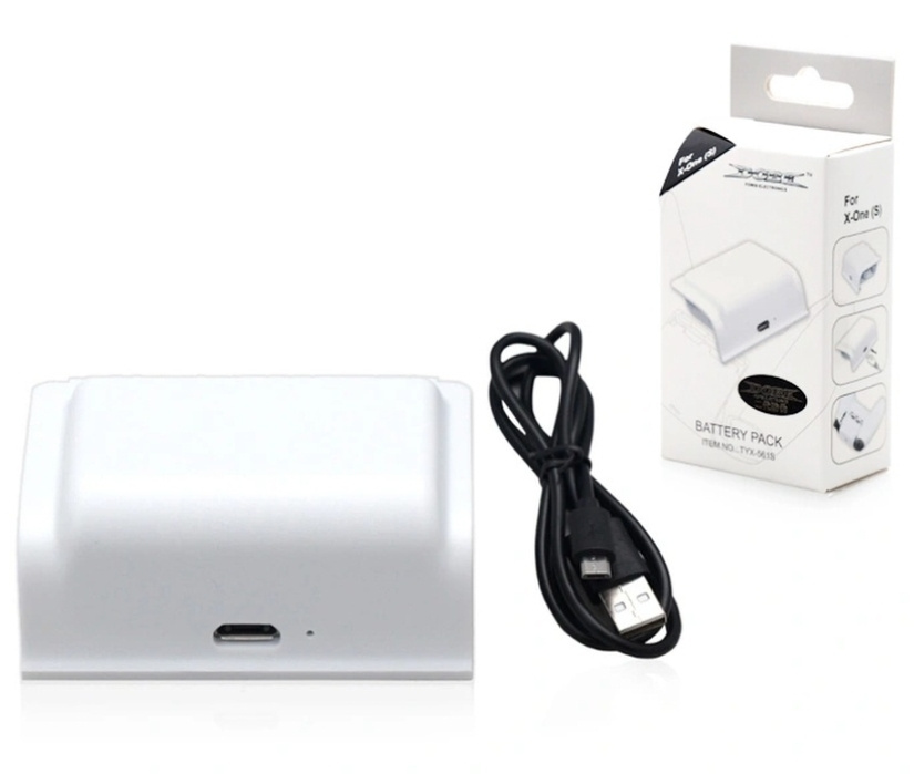 Аккумулятор Xbox One / S / X Battery Pack (400mAh) + кабель DOBE White ...