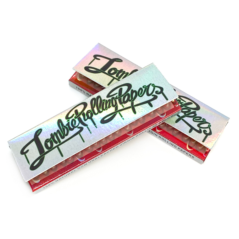 2уп. Бумага для самокруток LUXURY Zombie Rolling Papers 50 листов 78MM Unbleached  #1